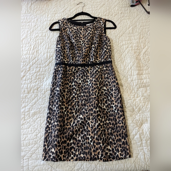 Loft Cheetah Print Mini Party Dress - Picture 4 of 6